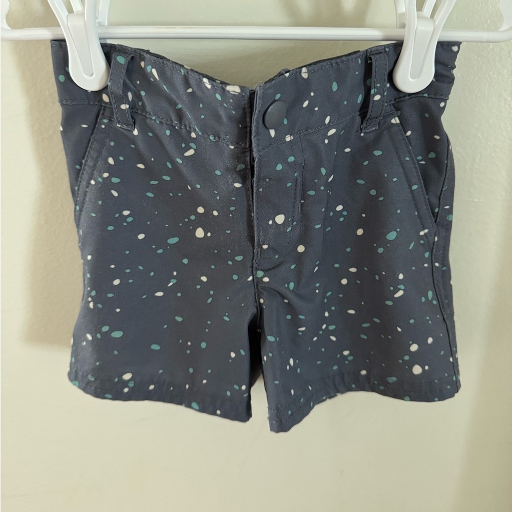 12m- Gray Patterned Swim Trunks